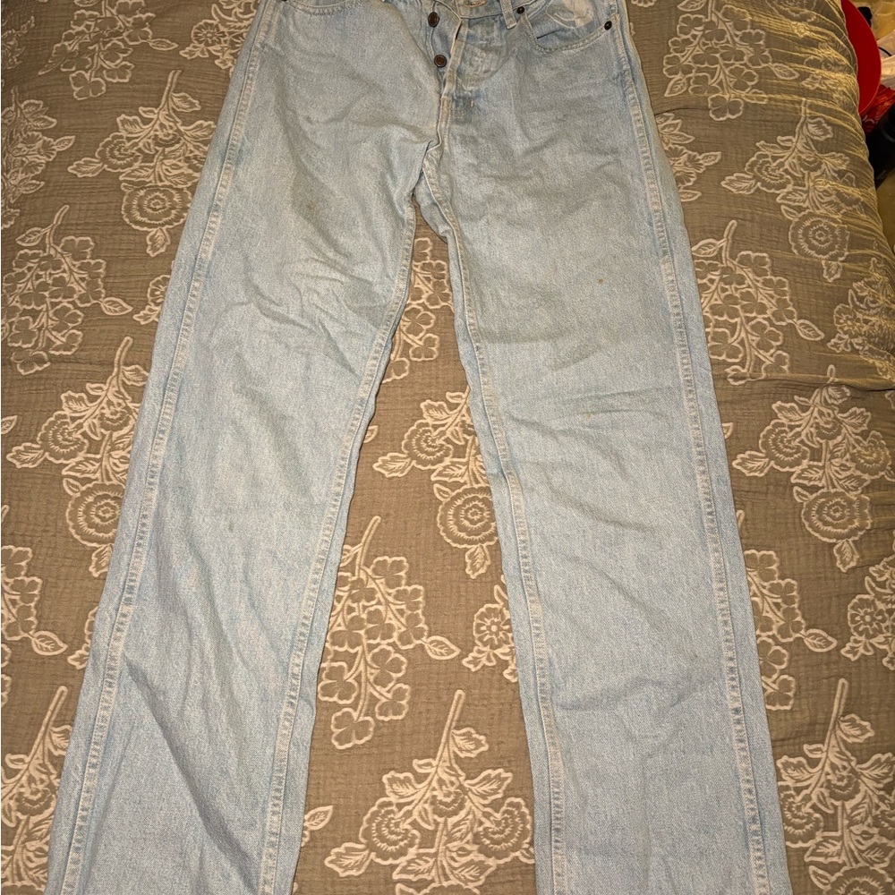 Light Blue Women’s Custom Guess Mom Jeans